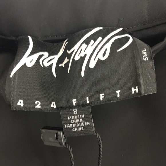 NWT Lord and Taylor Black Satin Skirt Sz 8 Taffeta Formal Party Special Occasion - Picture 4 of 8